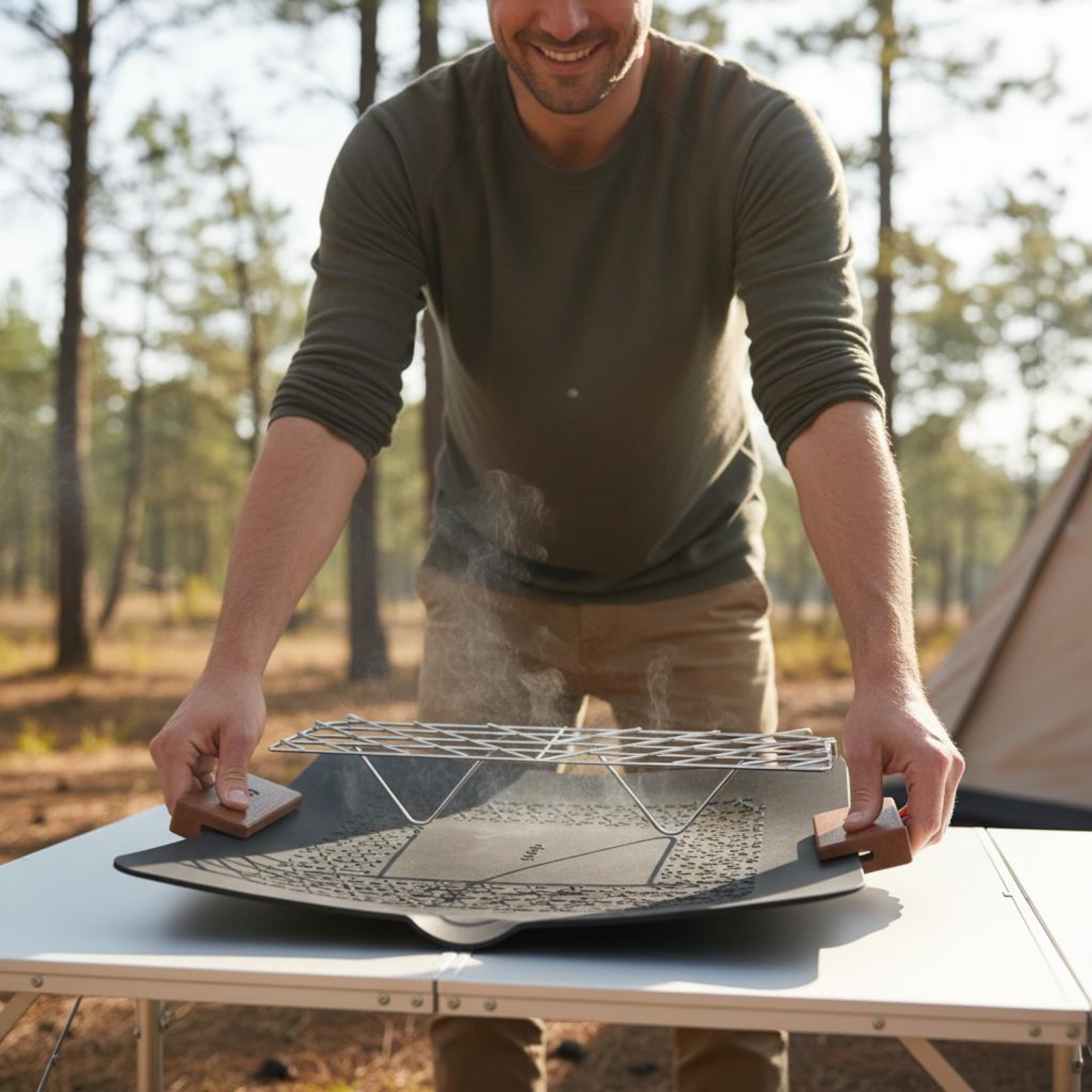 Camping Grill Pan Cassette Coo - Outdoor Camping Griddle recensione e prezzo