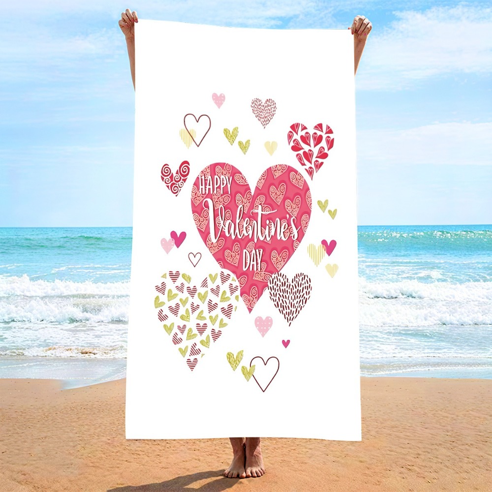 Heart Symbol Bath Towel 27x55i - Outdoor Camping Mat recensione e prezzo
