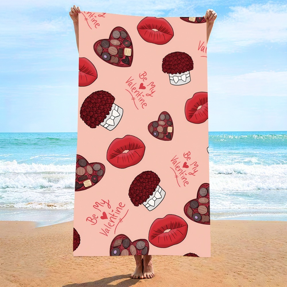 Heart Symbol Bath Towel 27x55i - Outdoor Camping Mat recensione e prezzo