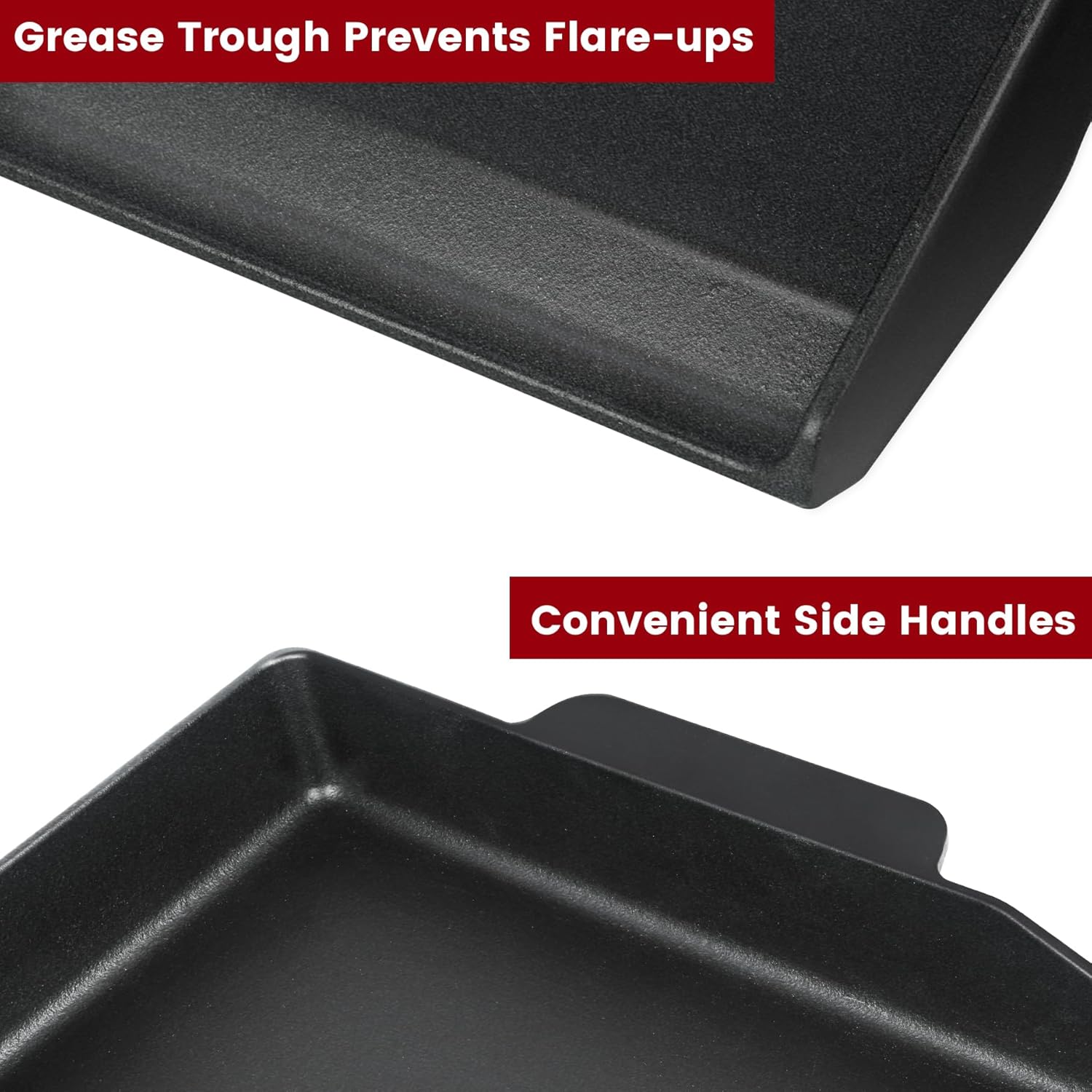 Cast Iron Griddle for Gas Gril - Outdoor Camping Griddle recensione e prezzo