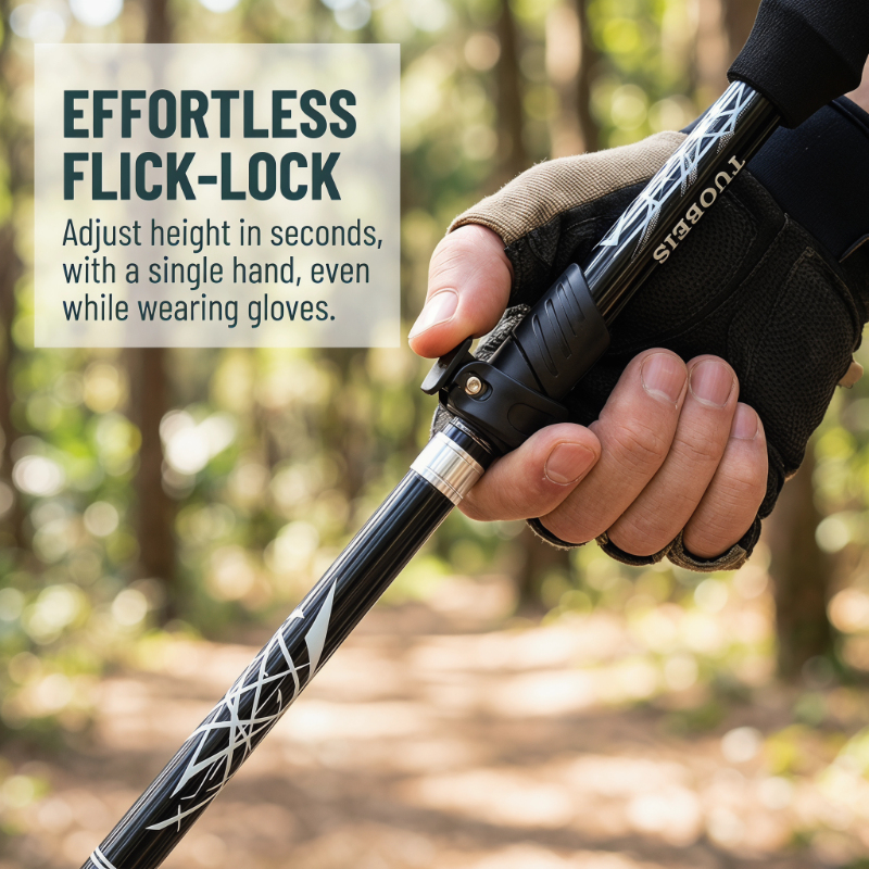 130cm Outdoor Foldable Telesco - Trekking Poles recensione e prezzo
