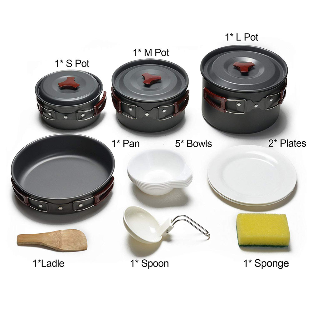 Outdoor Camping Cookware Kit N - Outdoor Camping Kitchen Table recensione e prezzo