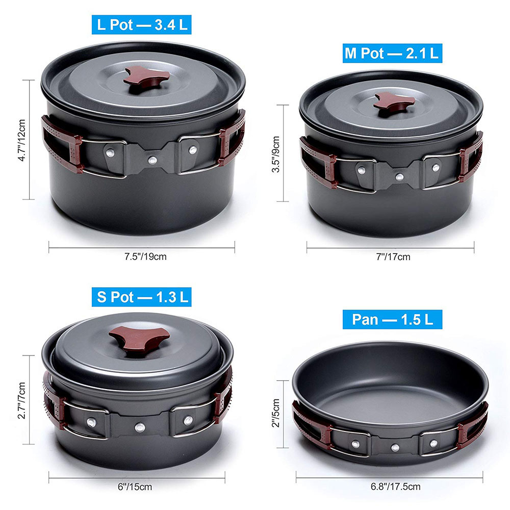 Outdoor Camping Cookware Kit N - Outdoor Camping Kitchen Table recensione e prezzo