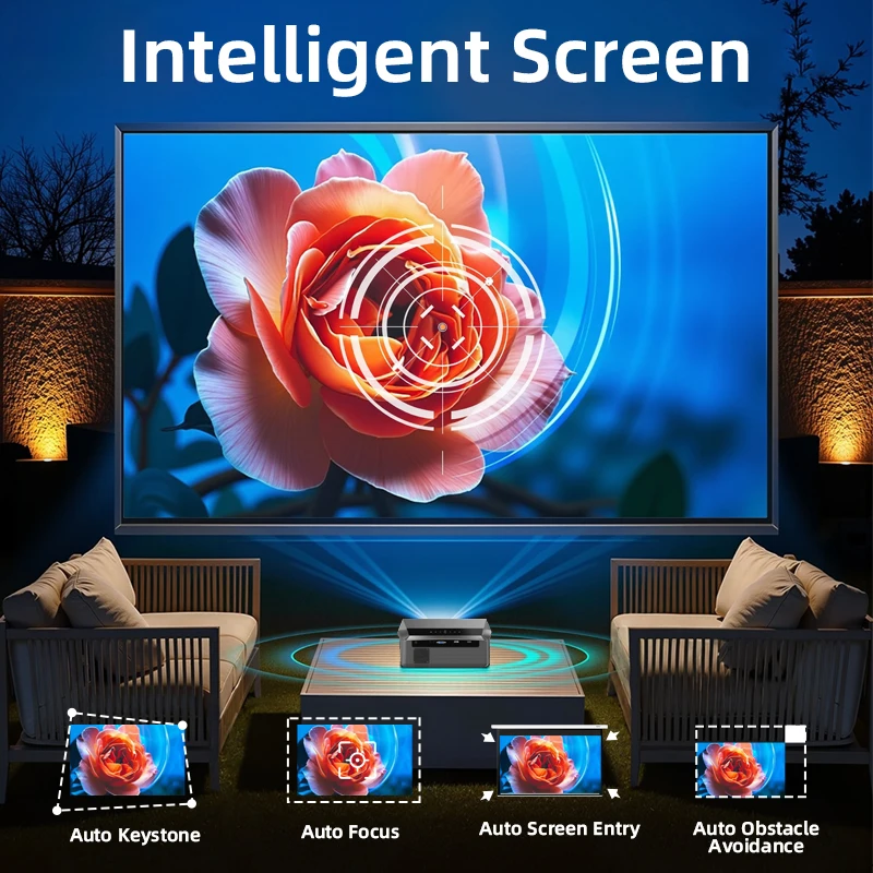 CAIWEI A10Q Projector 4K Full  - Outdoor Camping Tv recensione e prezzo
