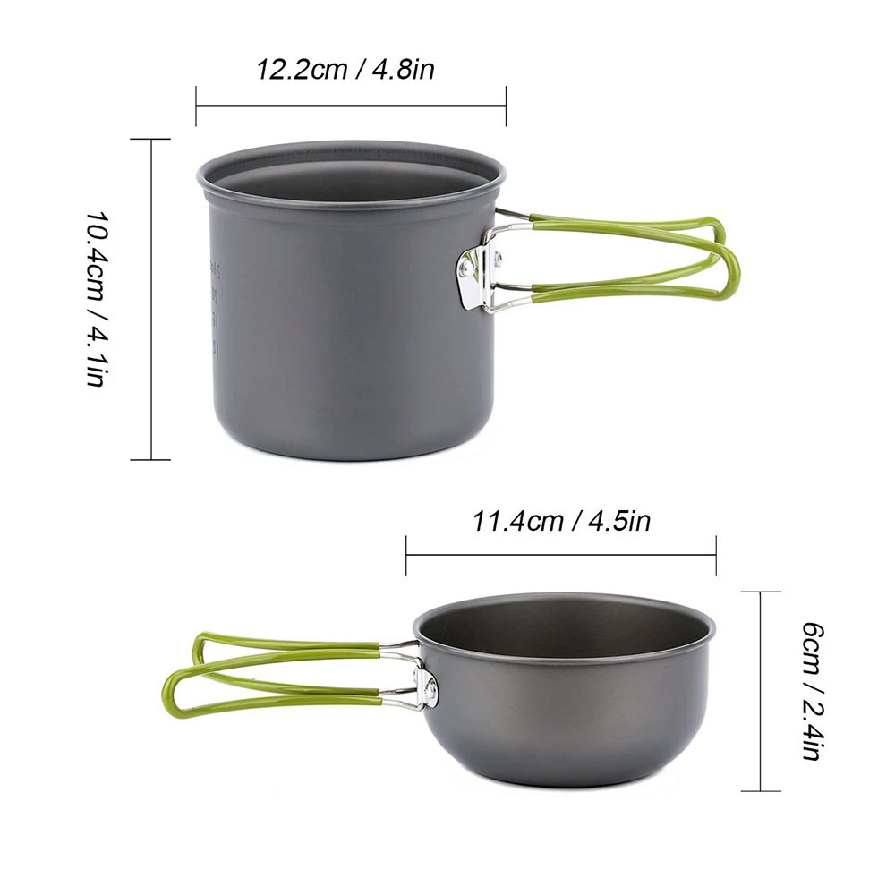 Camping Cookware Kit with Stov - Outdoor Camping Kitchen Table recensione e prezzo