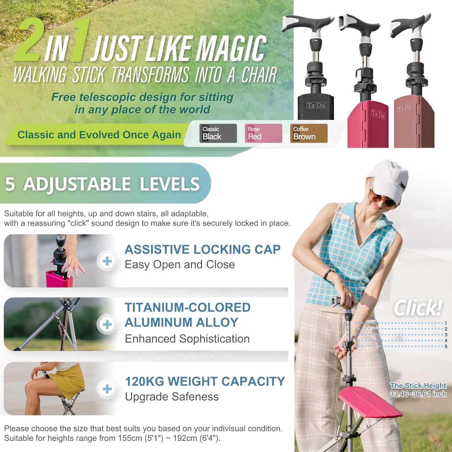 Portable Trekking Hiking Pole  - Trekking Poles recensione e prezzo
