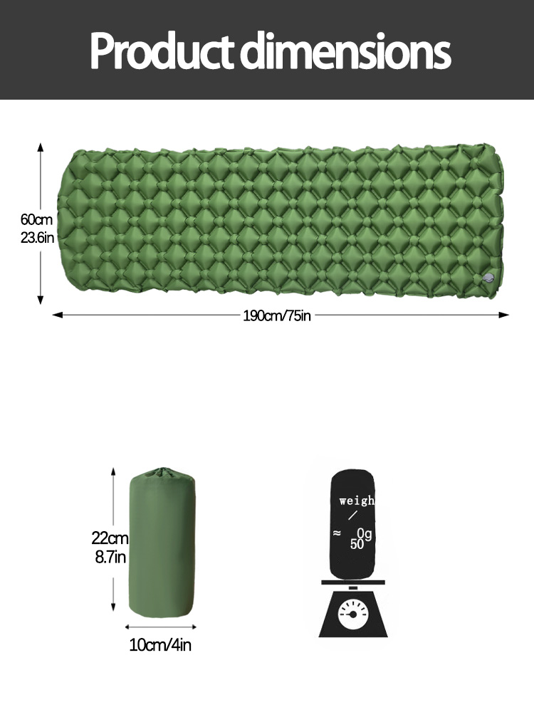 Camping Inflatable Mattress in - Outdoor Camping Mat recensione e prezzo