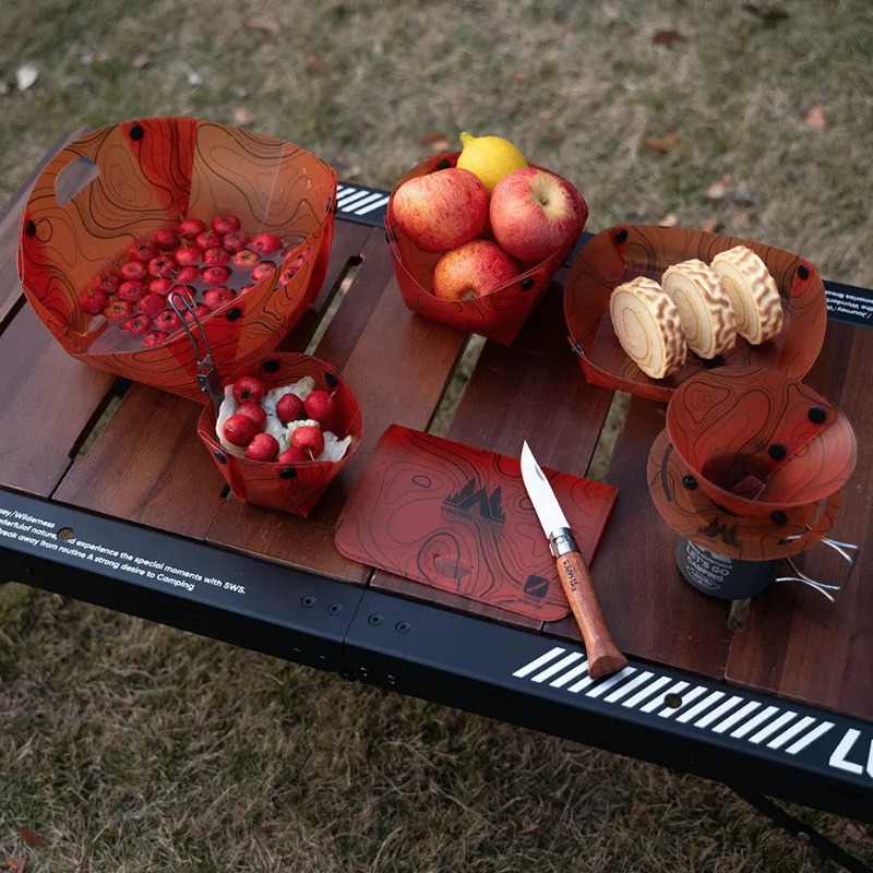 Foldable Camping Tableware Por - Outdoor Camping Kitchen Table recensione e prezzo